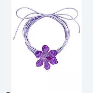 Purple Flower Necklace